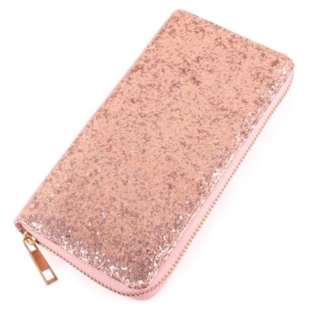 💗 Glitter Blush Pink Wallet